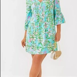 Lilly Pulitzer NWT Danika Tunic Dress Size 8 Multi Sun Of A Bun